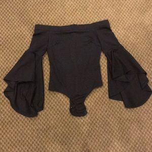 Black sleeve leotard LF